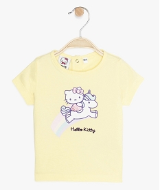 GEMO Tee-shirt bébé fille imprimé - Hello Kitty Jaune