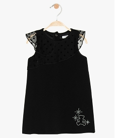 GEMO Robe bébé fille avec volant en tulle – Lulu Castagnette Noir