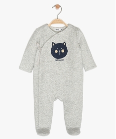 pyjama bebe fille en matiere matelassee pailletee multicoloreB062201_1