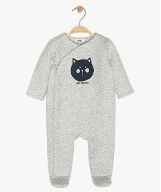 pyjama bebe fille en matiere matelassee pailletee multicolore pyjamas ouverture devantB062201_1