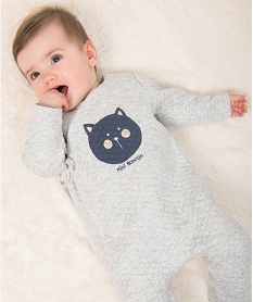 pyjama bebe fille en matiere matelassee pailletee multicoloreB062201_3