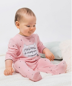 Naissance Pyjama velours Naissance Gémo Mon petit ange d'amour 