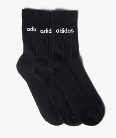 GEMO Chaussettes homme sport tige haute - Adidas (lot de 3) Noir