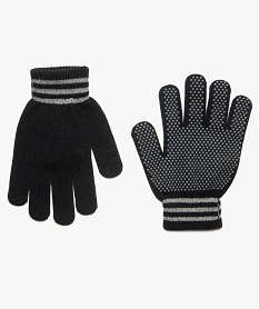 gants garcon avec picots antiderapants noirB082701_1