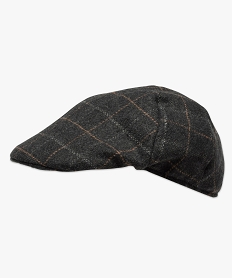 casquette homme style gavroche a carreaux grisB085601_1