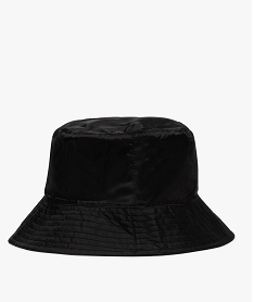 GEMO Chapeau femme forme bob avec doublure chaude Noir