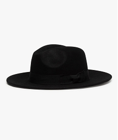 chapeau femme en feutre forme fedora noirB086801_1