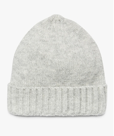 GEMO Bonnet femme uni contenant du polyester recyclé Gris