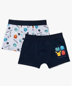 GEMO Boxers garçon en coton avec motifs (lot de 2) - Pokemon Multicolore