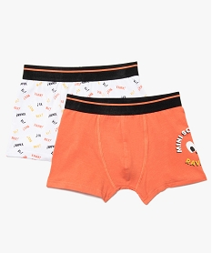 boxers garcon stretch avec coton bio 1 uni1 motif (lot de 2) multicoloreB096901_1