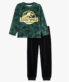 pyjama garcon en velours avec motif dinosaure – jurassic world imprimeB098001_1