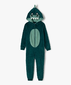GEMO Combinaison d’intérieur garçon à motif dinosaure vert standard