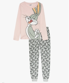 GEMO Pyjama fille léger Bugs Bunny - Looney Tunes Rose