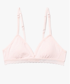 GEMO Soutien-gorge triangle spécial dos nageur fille uni Rose