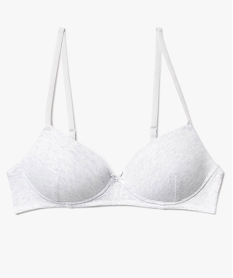 GEMO Soutien-gorge avec bonnets paddés fille gris standard