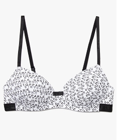 GEMO Soutien-gorge fille paddé avec coton biologique imprimé Imprimé