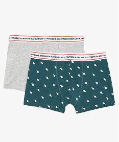 boxer garcon en coton bio extensible (lot de 2) multicoloreB107401_1