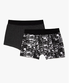 GEMO Boxers assortis garçon (lot de 2) noir standard