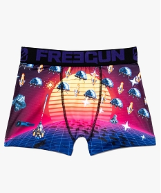 boxer garcon imprime jeu video bataille spatiale - freegun multicolore pyjamasB108101_1