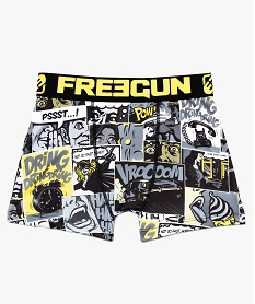 boxer garcon en microfibre imprime comics – freegun multicolore pyjamasB108201_1