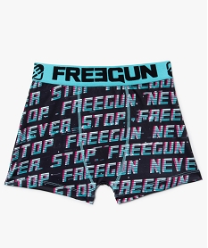 GEMO Boxer garçon avec inscriptions colorées- Freegun Multicolore