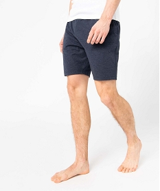 GEMO Short de pyjama en jersey à taille élastique homme Bleu