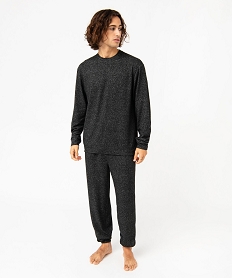 GEMO Pyjama en maille douillette homme gris standard