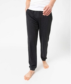 pantalon de pyjama en jersey a taille elastique homme grisB112301_1