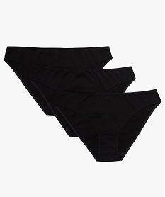 GEMO Culottes avec coutures plates (lot de 3) femme noir standard