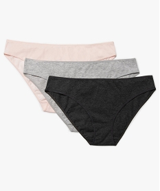 GEMO Culottes unies avec coutures plates (lot de 3) femme Multicolore