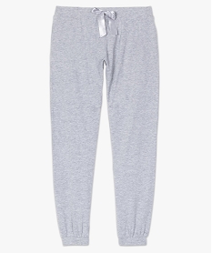 pantalon de pyjama femme avec bas resserres gris bas de pyjamaB118701_4