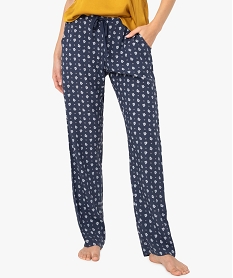 pantalon de pyjama femme imprime imprime bas de pyjamaB118901_1