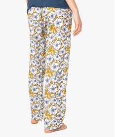 pantalon de pyjama femme imprime imprime bas de pyjamaB119001_3
