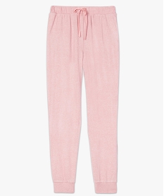 pantalon de pyjama femme en maille fine roseB119201_4