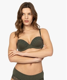 GEMO Soutien-gorge balconnet en coton bio Vert