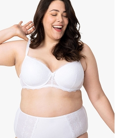 GEMO Soutien-gorge à armatures en dentelle à coques fines Blanc