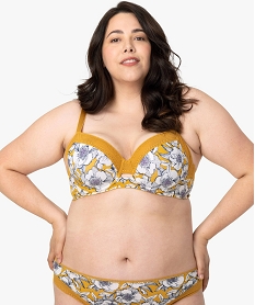 GEMO Soutien-gorge à armatures avec motifs fleuris et dentelle Imprimé