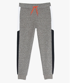 GEMO Pantalon de jogging garçon avec bandes sur les côtés Gris