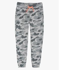 GEMO Pantalon de jogging garçon imprimé camouflage Imprimé