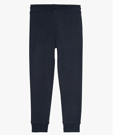 pantalon de jogging garcon en molleton doux bleu pantalonsB129001_2