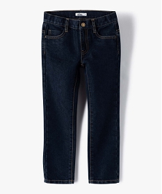 jean garcon coupe regular avec coutures contrastantes bleu jeansB133501_2