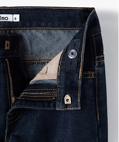 jean garcon coupe regular avec coutures contrastantes bleu jeansB133501_3