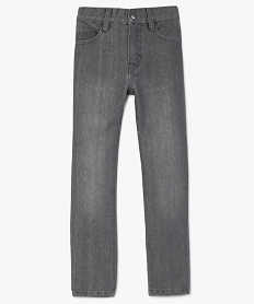 jean garcon coupe regular cinq poches gris jeansB133601_2