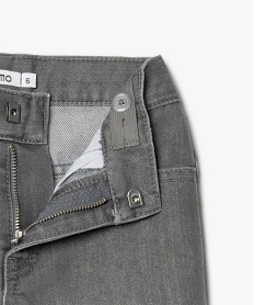 jean garcon coupe regular cinq poches gris jeansB133601_3