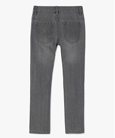 jean garcon coupe regular cinq poches gris jeansB133601_4