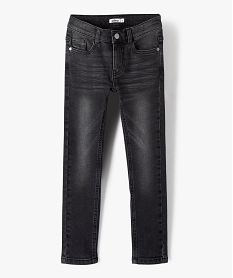 jean coupe skinny extensible 5 poches garcon grisB133701_1