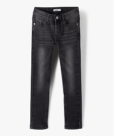 jean garcon coupe skinny extensible 5 poches grisB133701_1