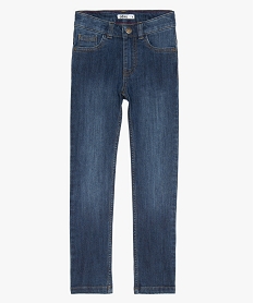 jean garcon slim en coton stretch delave ultra resistant bleuB134501_2