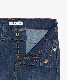 jean garcon slim en coton stretch delave ultra resistant bleuB134501_3