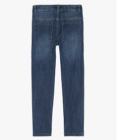 jean garcon slim en coton stretch delave ultra resistant bleuB134501_4
